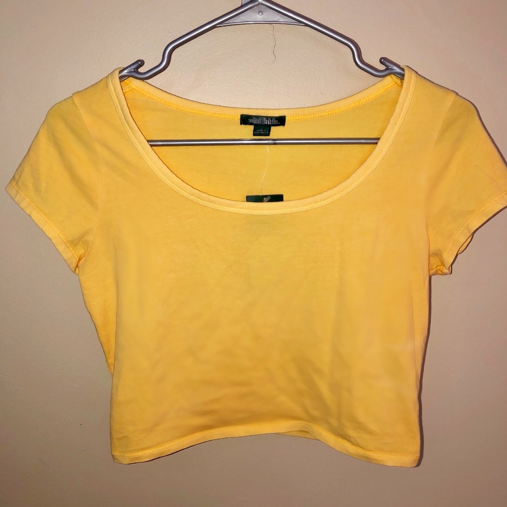 Yellow Crop Top